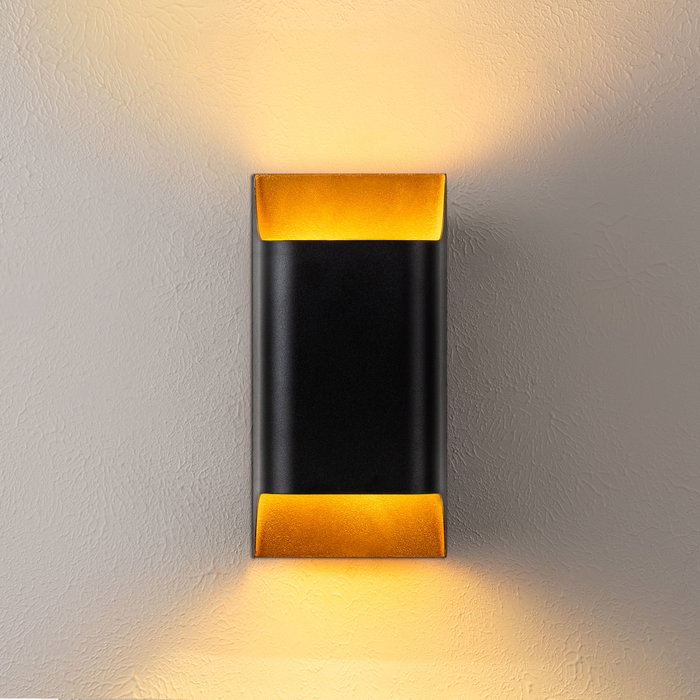 Opviq Bera - 15311 Lámpara de Pared de Metal Negro